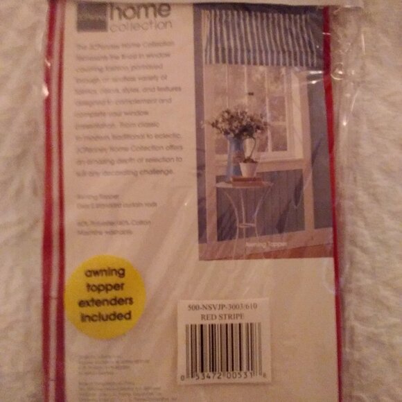 JC PENNEY HOME COLLECTION VALANCE - AWNING TOPPER - Picture 1 of 5